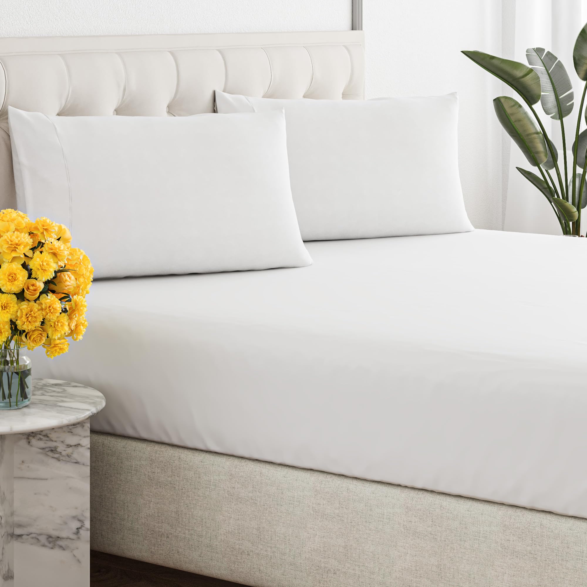 Sleepy Town Queen Size Bed Sheets - 3 Piece - NO Flat Sheet Included - Queen Sheet Set