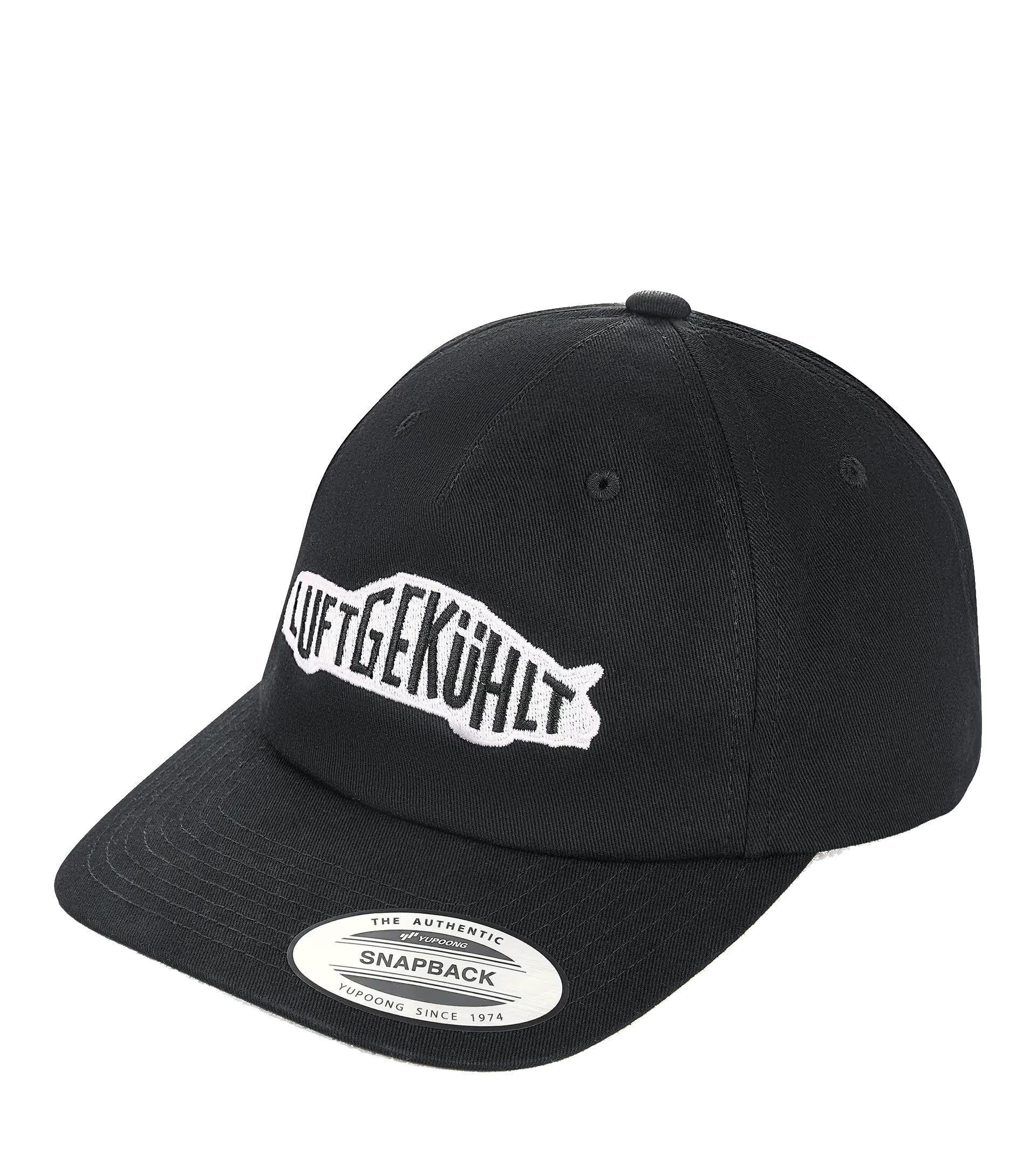 Porsche LUFTGEKÜHLT Cap - Echte Fan Community verstellbare Mütze mit gesticktem Luft Logo grau