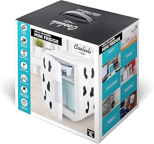 Vista 8 de Cooluli Mini nevera eléctrica, enfriador y calentador (4 Litros/ 6 latas): AC/DC Portátil, sistema termoeléctrico con exclusiva opción de banco