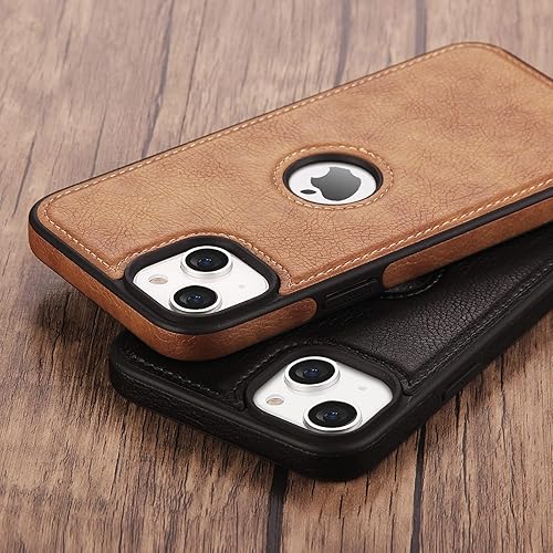 Miniatura 4 de Razstorm Funda protectora de cuero de lujo con diseño único para iPhone 14, antideslizante, resistente a los arañazos, ultra delgada, funda