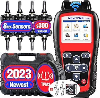 Autel MaxiTPMS TS508WF KIT TPMS Programming Tool, 2023 Newest WiFi Ver. of TS508 with $300 8PCS 4-in-1 MX-Sensor + 4PCS Metal Valve, Up of TS508K TS501 TS408 TS601, TPMS Relearn, Activate, Diagnostics
