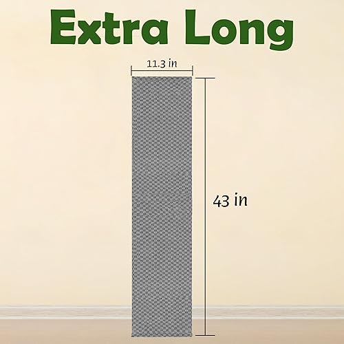 Miniatura 3 de myHomeBody Toalla exfoliante extra larga, exfoliante corporal, toalla exfoliante, toalla exfoliante, textura 3D, cuadros gris grafito y verde