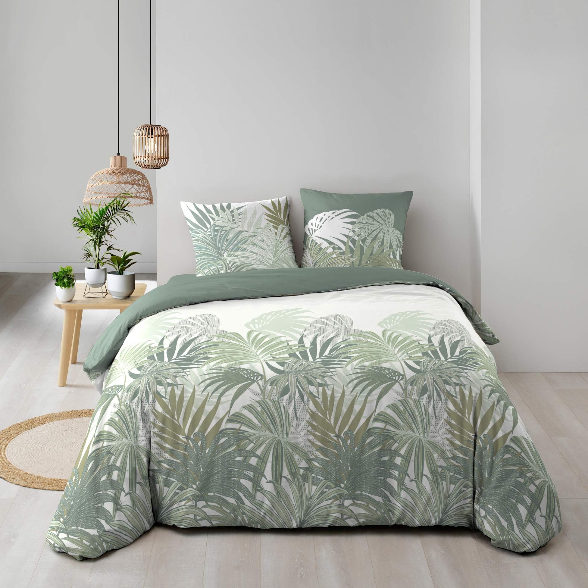 Douceur d'Intérieur, 3-teiliges Bettwäsche-Set (240 x 220 cm) Nymea, 100% Baumwolle