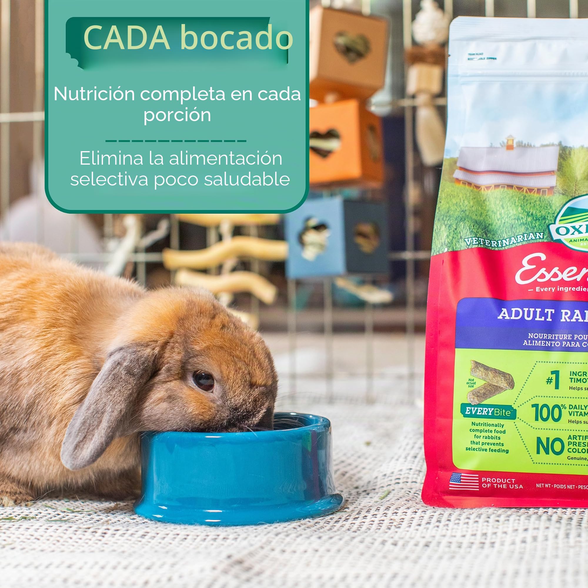 Oxbow Essentials - Alimento para Conejo para Adultos, 25 Libras.