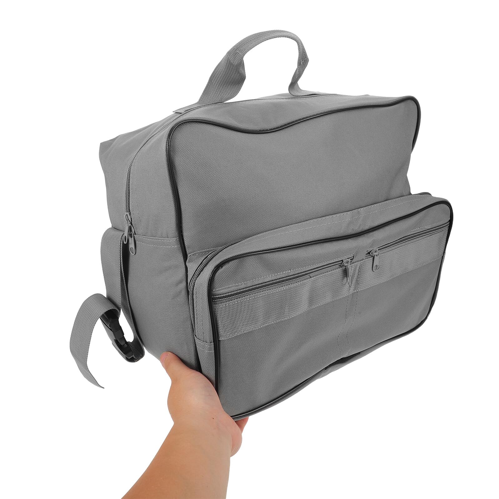 Borsa Portaoggetti per Sedia a Rotelle 35X19X30 CM Organizer Laterale Tasche Esterne e Portabicchieri Zaino da Appendere per Sedie Elettriche e Passeggini per Viaggi e Uso