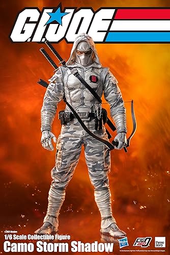 Miniatura 6 de ThreeZero G.I. Joe Camo Storm Shadow Figura coleccionable a escala 16 FigZero, multicolor