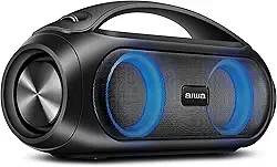 Caixa de Som Boombox AIWA BBS-02A 50W Bluetooth 8H IPX5 RGB USB