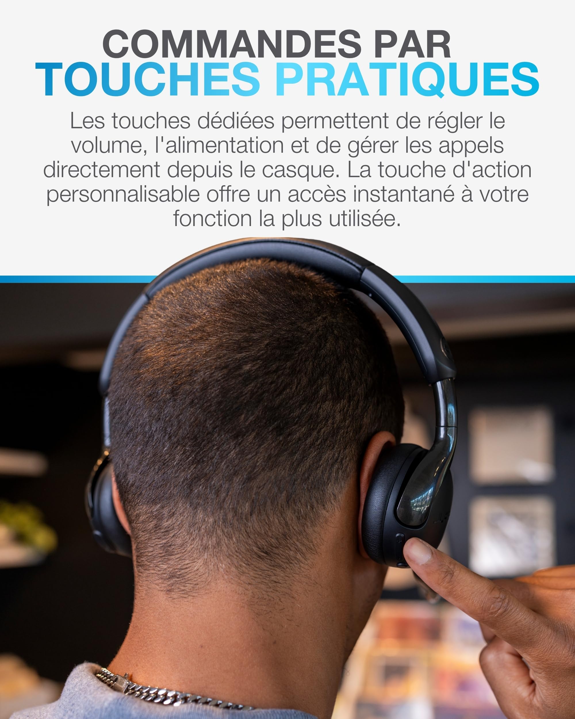 JLab Go Work 3 Casque Bluetooth sans Fil avec Micro - 70h d'Autonomie, RéDuction de Bruit ENC, Multipoint, Dongle USB-C, Micro Casque PC Confortable pour Bureau et TéLéTravail