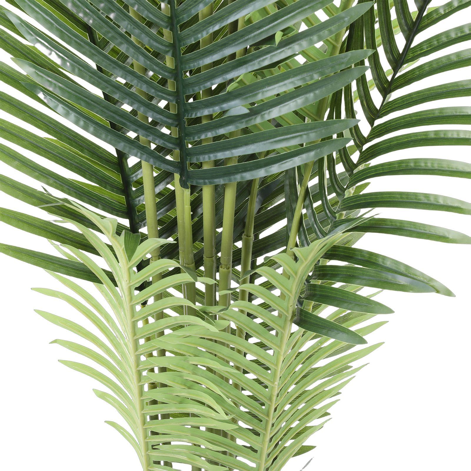 Palma artificiale Pianta tropicale finta decorativa con foglie realistiche Rami regolabili Base robusta per l'arredamento dell'ufficio domestico (1,8 m)