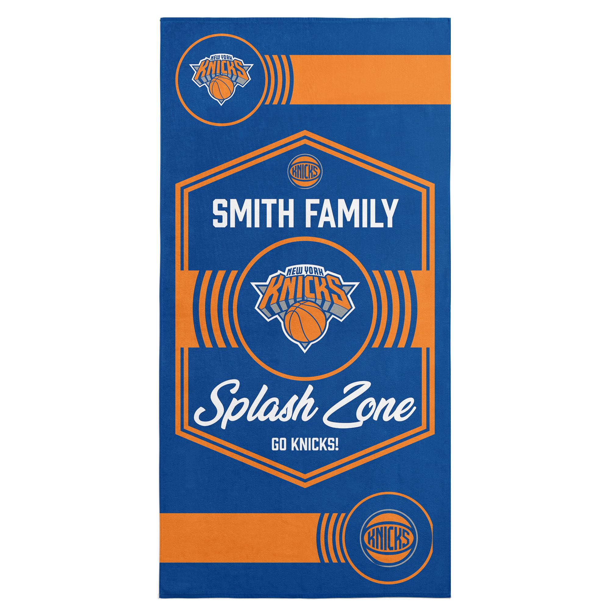 Northwest NBA New York Knicks, Dominion, personalisiertes Strandtuch, 76,2 x 152,4 cm
