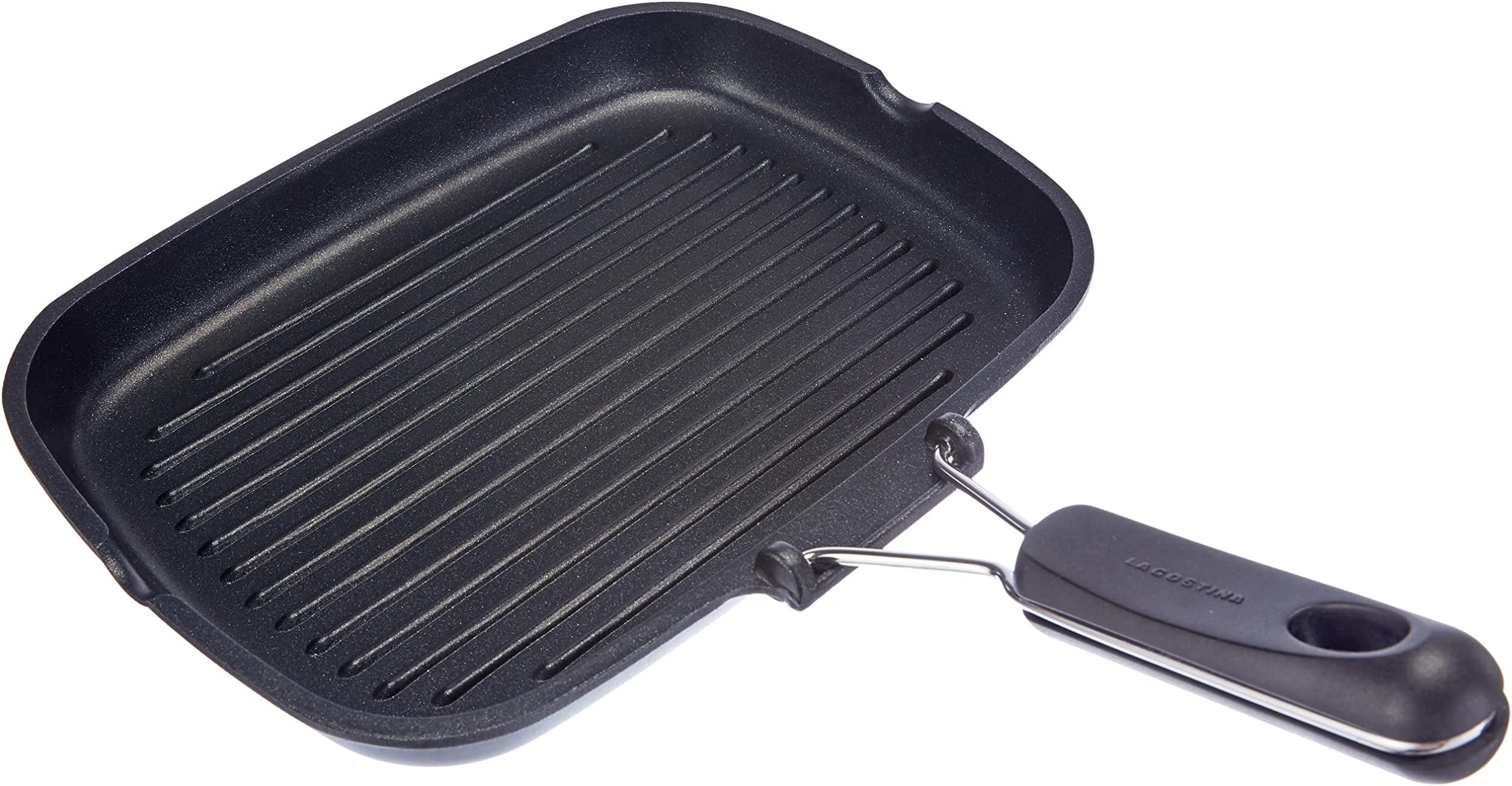 Bistecchiera Antiaderente 36x24cm Con Manico In Legno – Dietetica Lavica