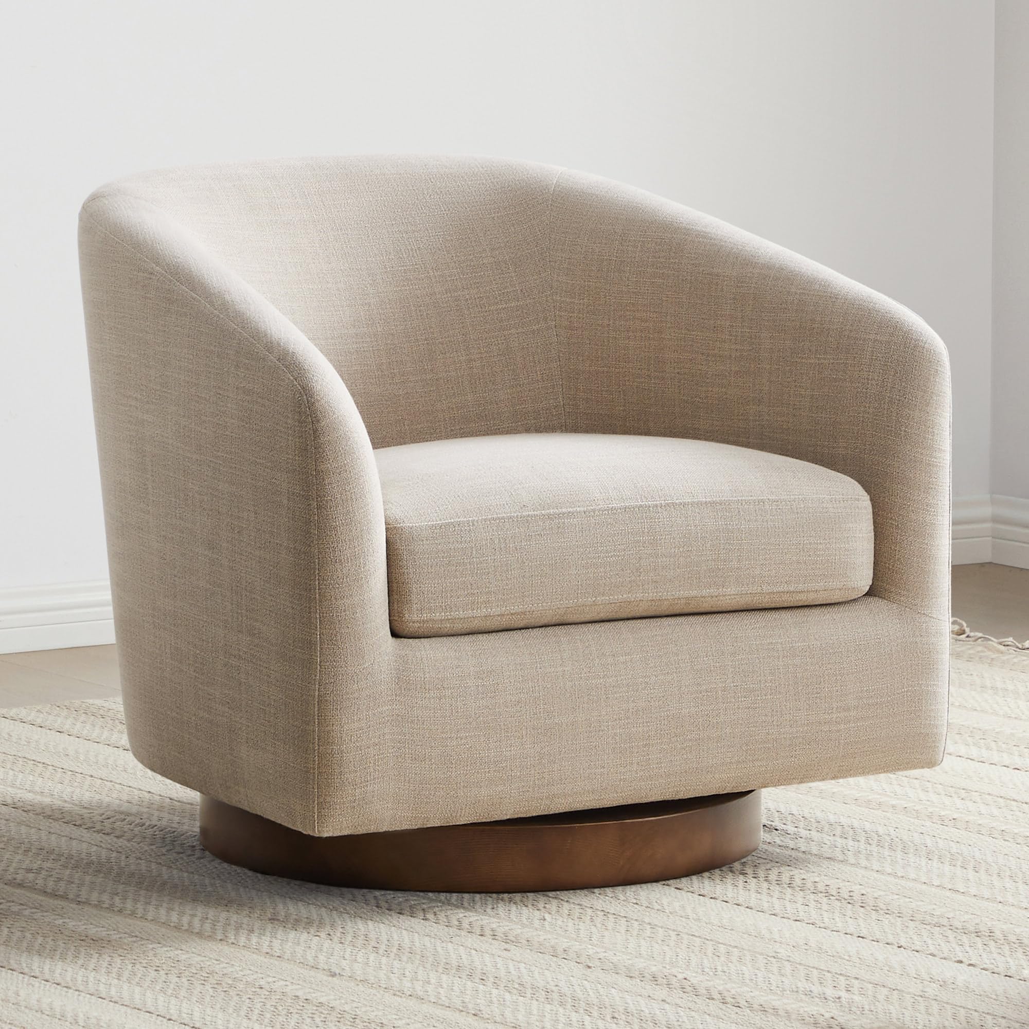 CHITA Swivel Accent Chair Flax Beige