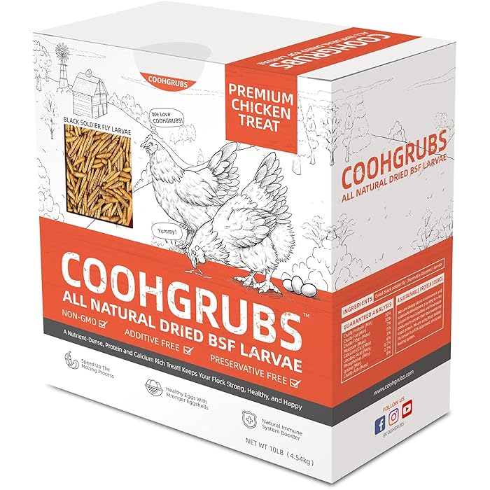 Buy COOHGRUBS Premium Quality Dried Black Soldier Fly Larvae, Natural