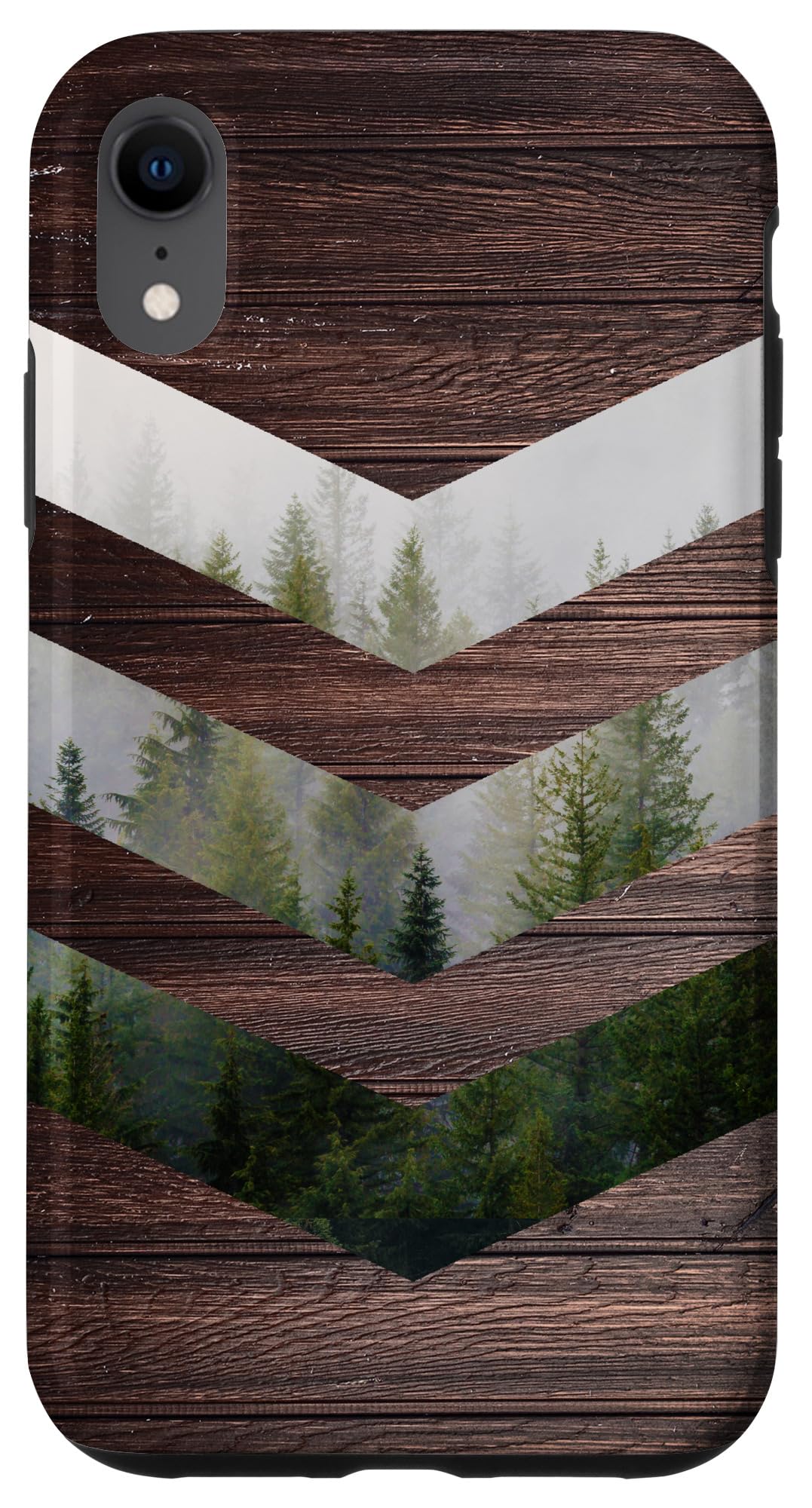 iPhone XR Geometry Outdoor Wood Hiking Nature Mountain Forest Lover Case