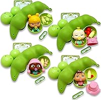 Vista 1 de Nature Bound Pea Pod Babies Bundle (juego de 4) – Juguetes coleccionables sorpresa misteriosos con mini bebé, ropa y accesorios – Muñeca pequeña