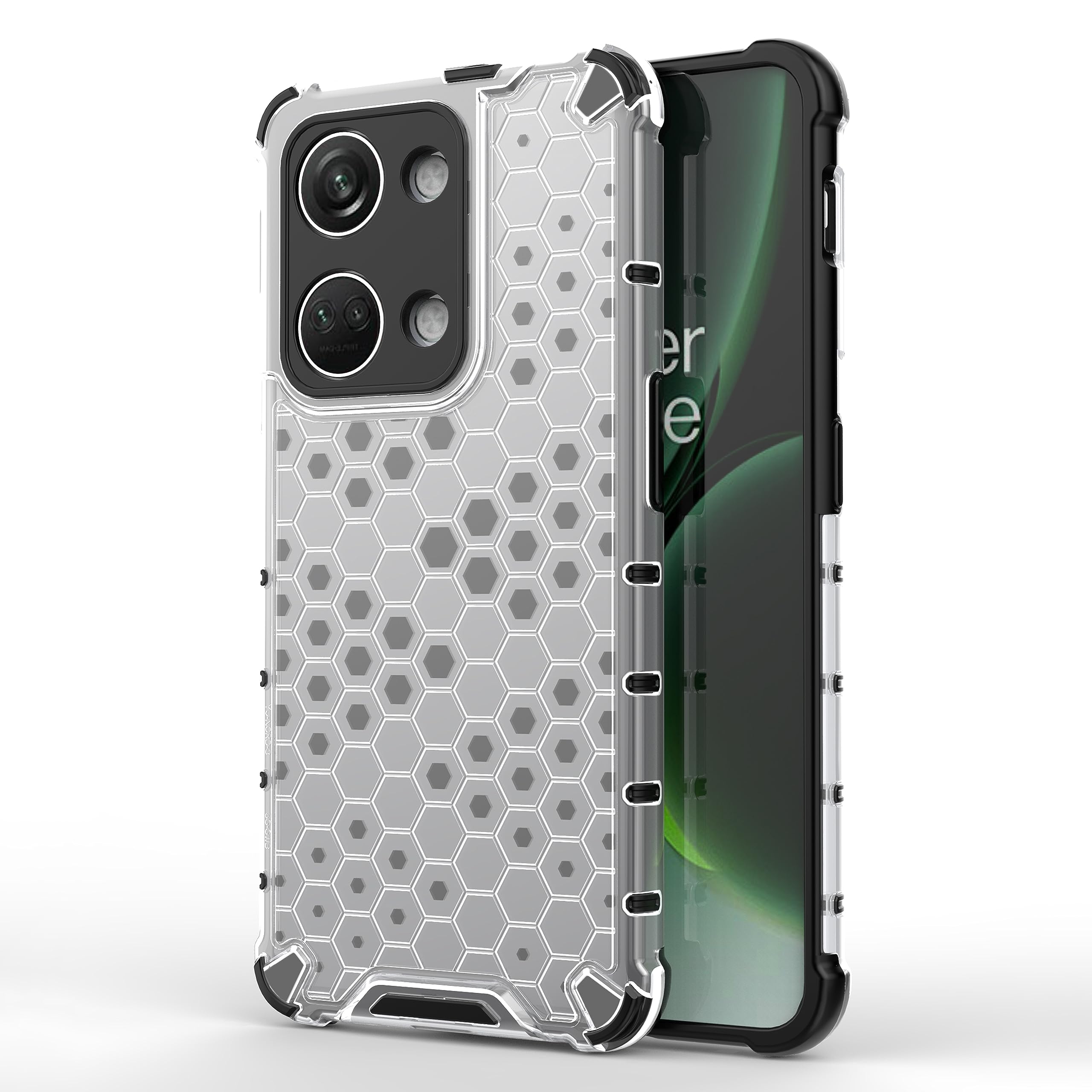 Zapcase Back Case Cover for OnePlus Nord 3 5G | Compatible for OnePlus Nord 3 5G Back Case Cover | Honey Comb Case for OnePlus Nord 3 5G with Camera Protection | (TPU + PC | Transparent) (B0CG23D65N) Amazon Price History, Amazon Price Tracker