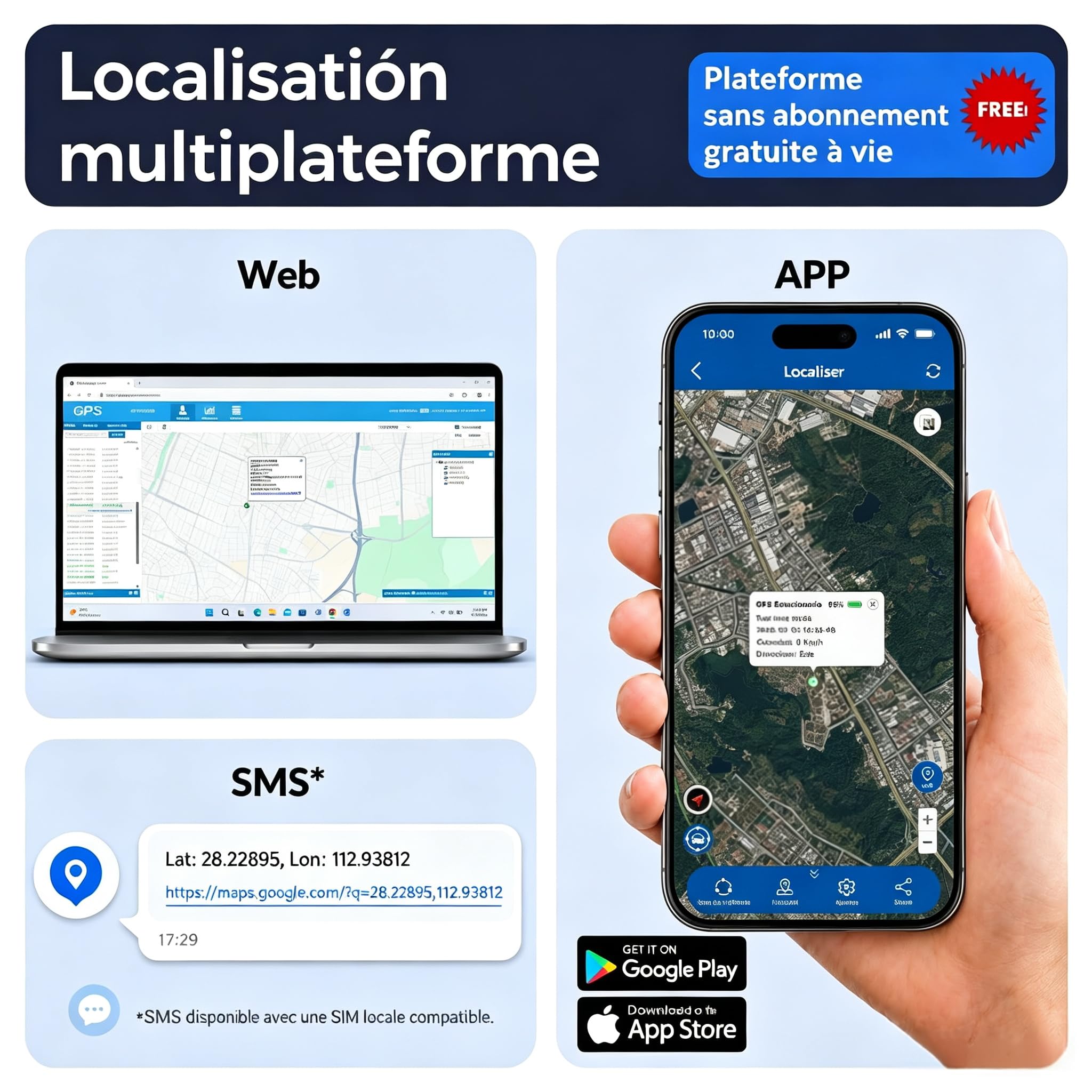 Traceur GPS Voiture 4G TK905E Aimanté avec SIM Intégrée Aimant Puissant