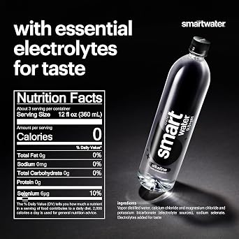 Smartwater alkaline with antioxidant 1L 6pk