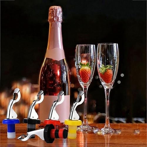 Miniatura 6 de Tapones de silicona para vino, 10 unidades, tapones de botella de bebida manual, reutilizables, a prueba de fugas, botella de vino, cierre