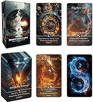 Vista 1 de Yin y Yang Tarjetas de Oráculo, Baraja de Oráculo de Conexión del Karma de 68 Tarjetas, Herramienta de Guía Espiritual para Principiantes