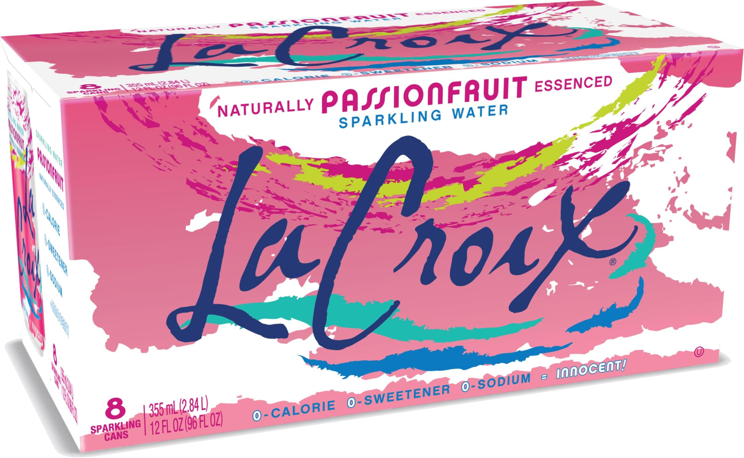 La Croix Sparkling Water, Passionfruit, 12 Fl Oz (pack of 8)