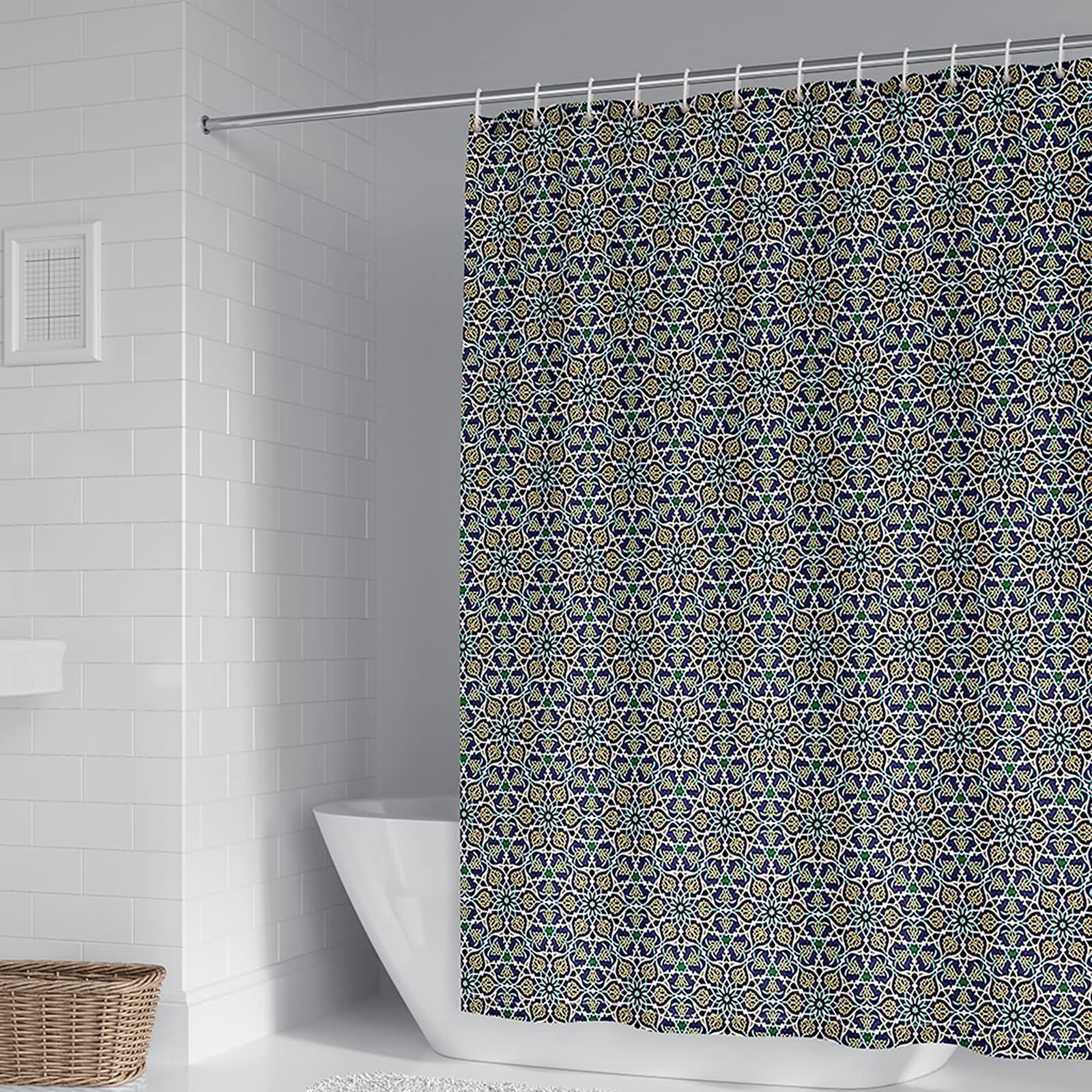 Rideau de douche 90x180cm floral pour illuminer votre salle de bain