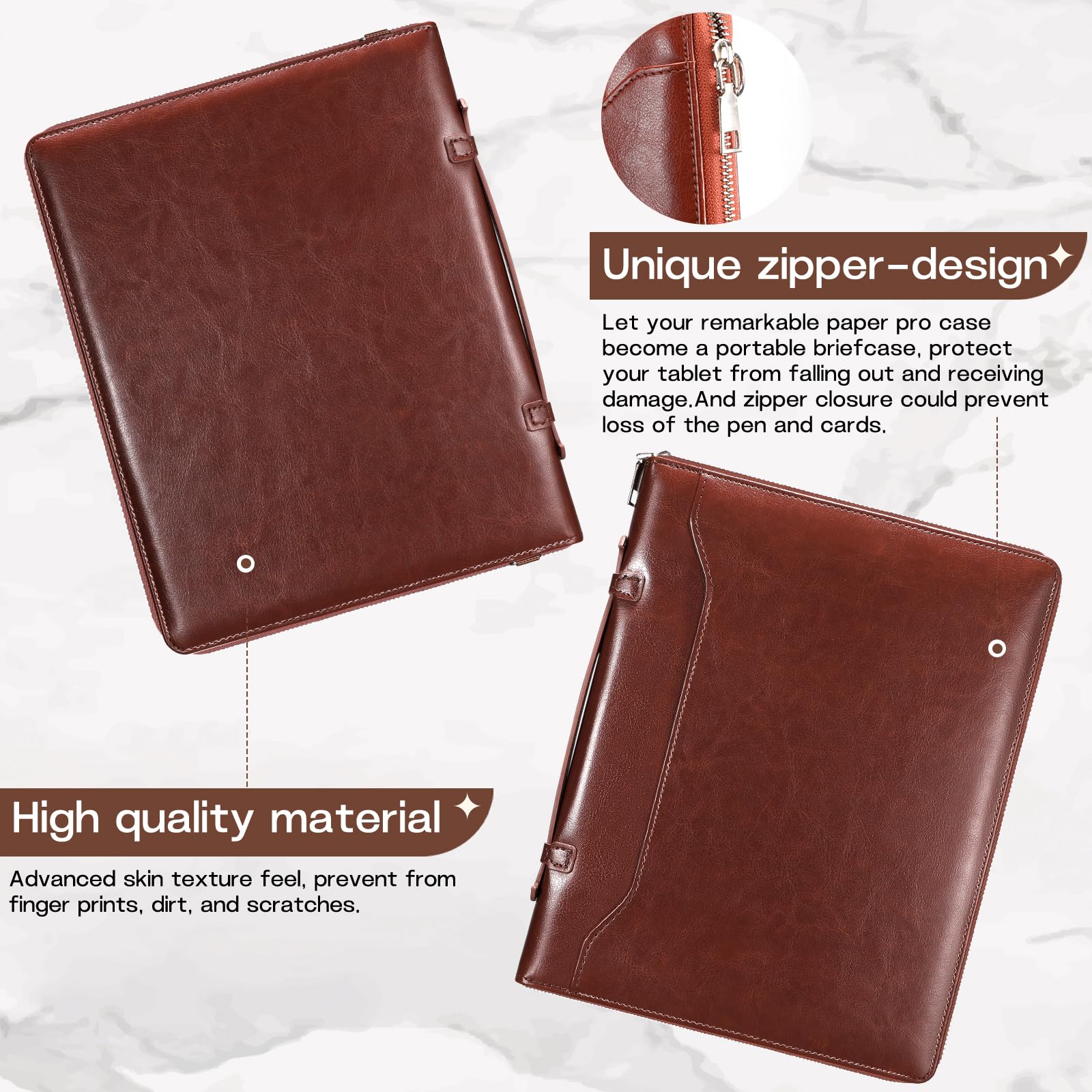E NET-CASE Funda para Samsung Galaxy Tab S10 Lite / S10 FE / S9 FE 10.9 Pulgadas / S9 11 Pulgadas, Funda Trasera Transparente/Correa de Mano/Correa para el Hombro/Soporte para S-Pen,marrón