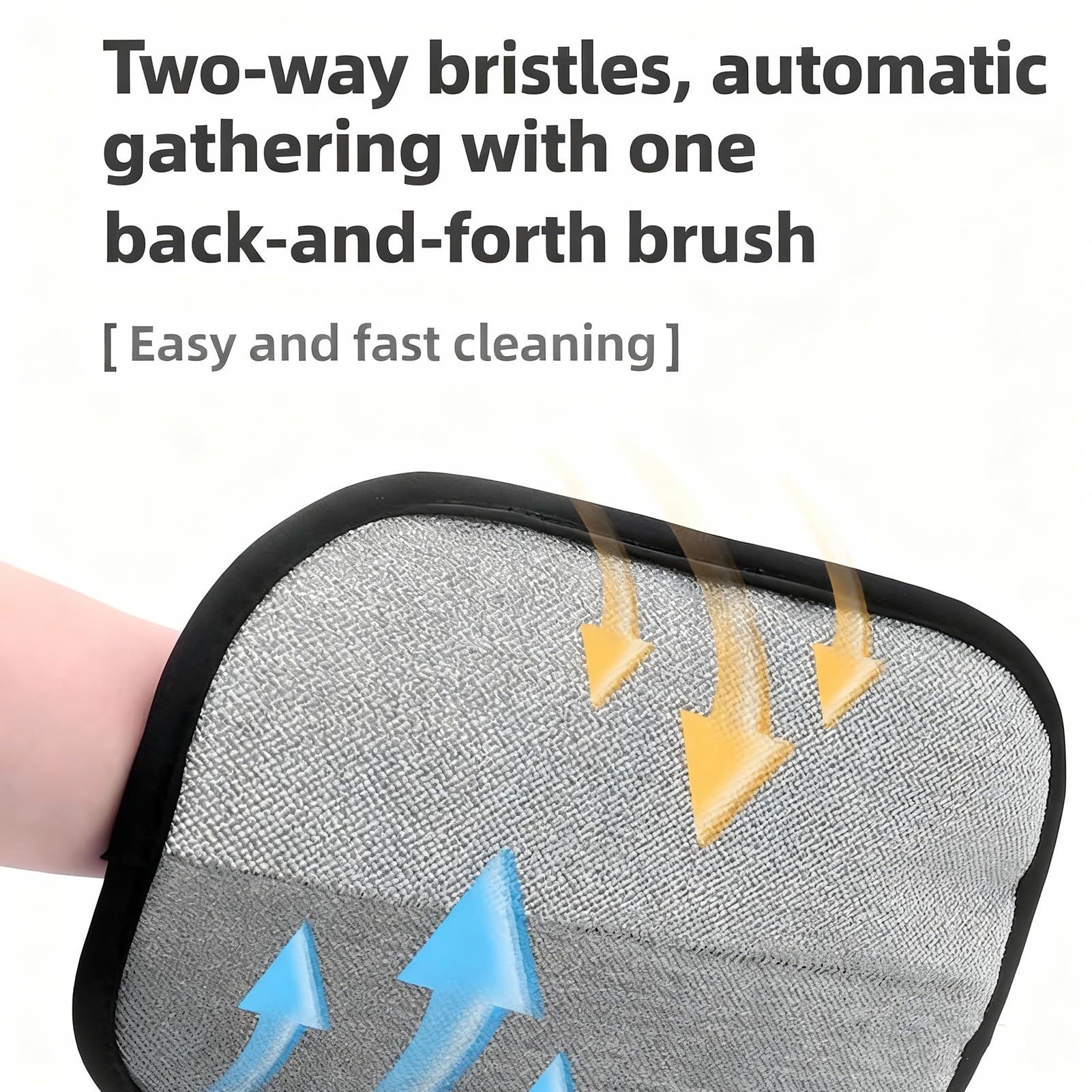 2PCS Gant Anti Poils Animaux & Peigne Chat – Gant Poil Chat Chien Double Face Réutilisable, Toilettage du Chien et du Chat, Brosse Poils Animaux, pour Meubles Vêtements Canapé Auto
