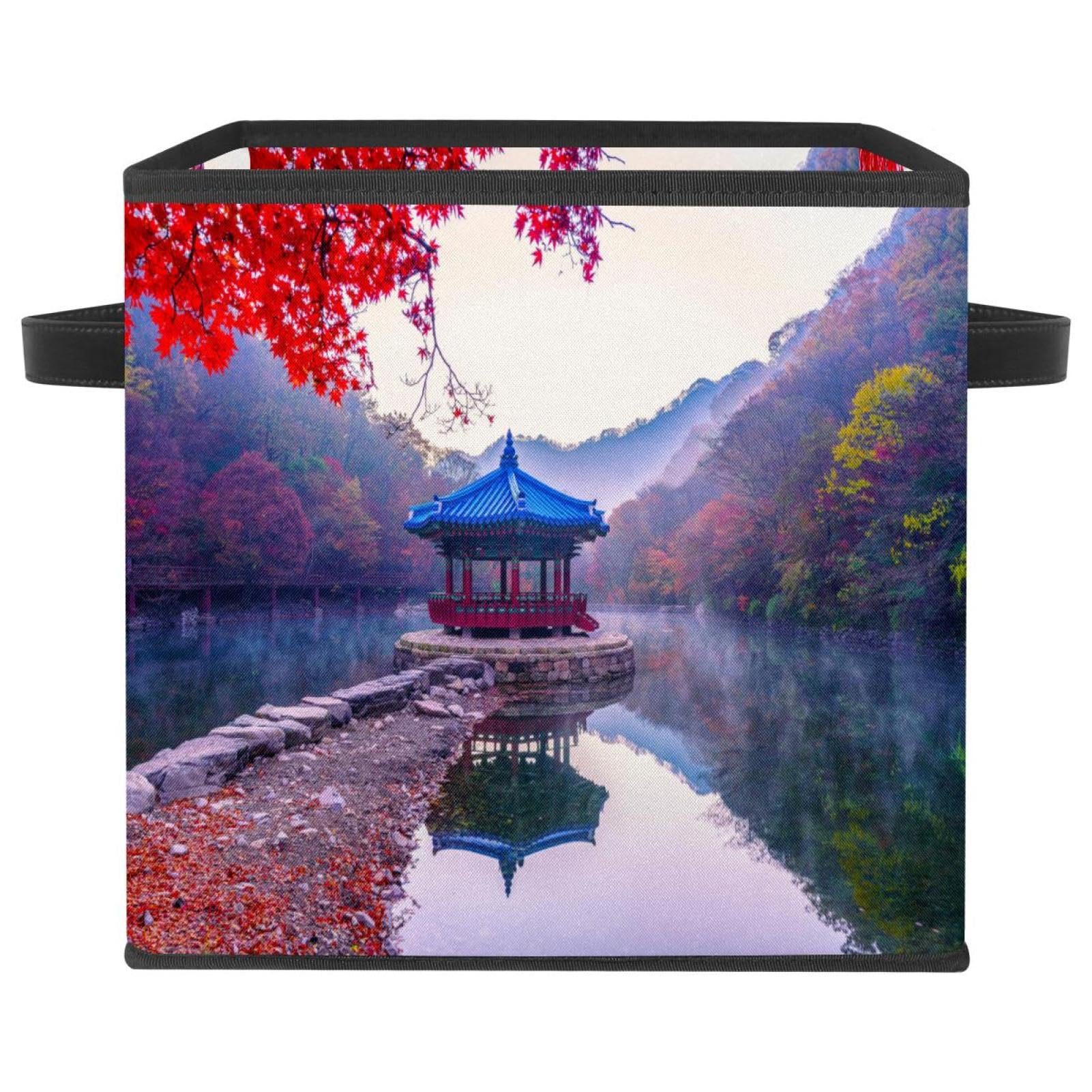 Boîte de rangement pliable pour livres et jouets de maison