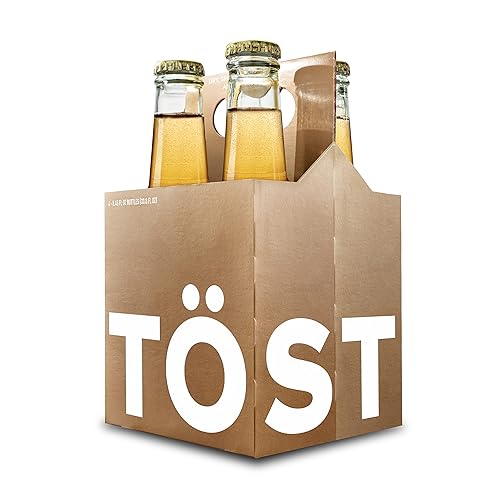 TÖST Bebida espumosa totalmente natural sin alcohol, 8.54 onzas líquidas (paquete de 16) Té blanco brillante, arándano y jengibre