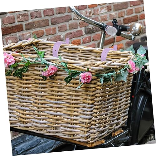 Miniatura 8 de CLISPEED 2 pares de bicicletas para niños, cesta de bicicleta, accesorio de bicicleta, correa de cesta de bicicleta desmontable para manillar de