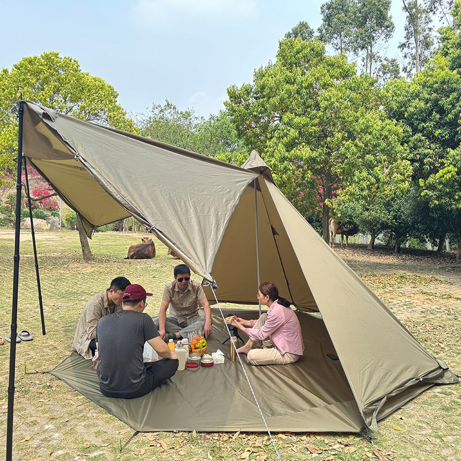 de Camping con Estampado de Suelo para Actividades al Aire Libre