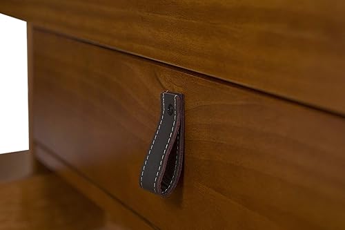 Miniatura 12 de memomad Bali - Cama de plataforma de almacenamiento con cajones (tamaño King, madera marrón caramelo) Caramelo,Roble,Blanco