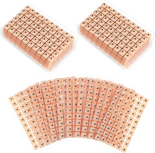 ROSENICE 600 unidades de semillas de acupuntura Vaccaria desechables para prensas de oído, kit de acupresión de semillas de oído multicondición (10