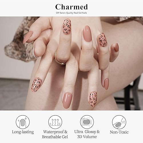 Miniatura 2 de Drizzle Tiras de gel semicuradas, calcomanías de arte polaco real (requiere luz UVLED), envolturas completas de color sólido con purpurina