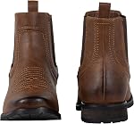J's.o.l.e Cowboy Boots for Men Square Toe Chelsea Boots Western Fashion Casual Work Ankle Boots