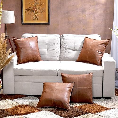 Miniatura 2 de Funda de almohada de piel de cordero  Funda decorativa para cojín de sofá  Fundas decorativas para sala de estar y dormitorio, 20 x 20 pulgadas