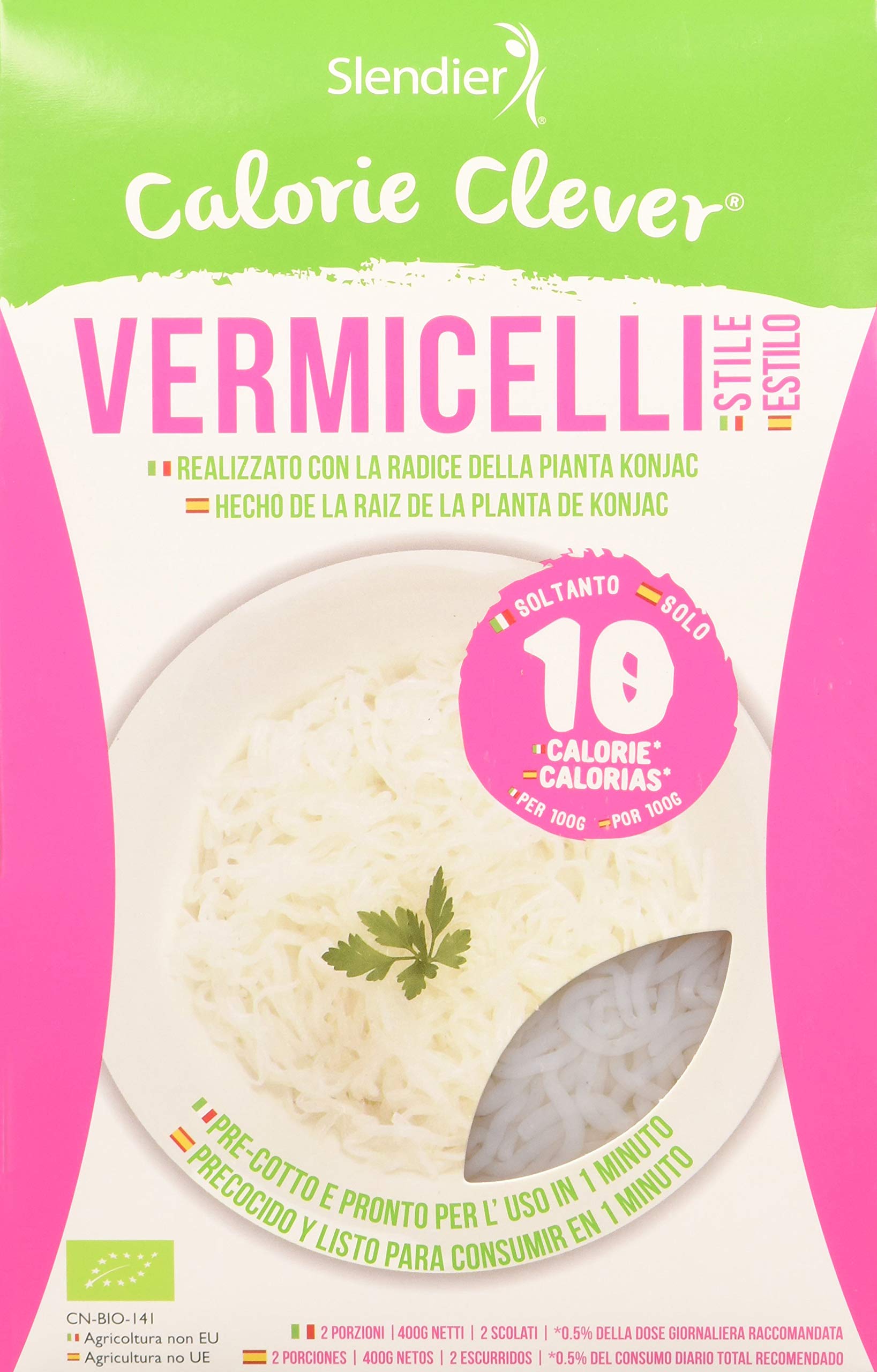 Slendier - 6x Bio Konjac Cabello de ángel 400g