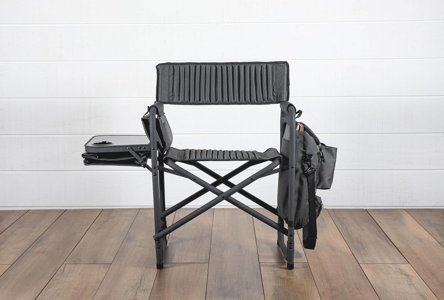PICNIC TIME NCAA Maryland Terrapins Fusion Camping Chair with Side Table and Soft Cooler - Beach Chair for Adults - Lawn Chair