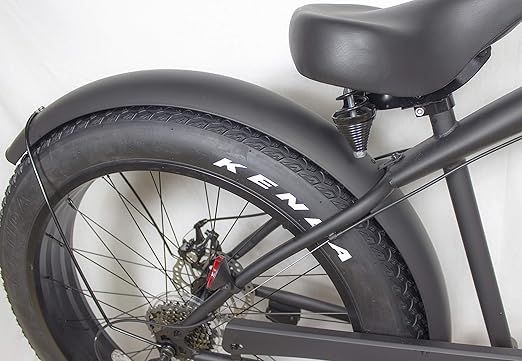Amazon 極太タイヤ ファットバイク Fat Bike 泥除けフェンダー仕様 26インチ シマノ7段変速ギア搭載モデル マットブラック Buggs クルーザー自転車 Amazon 極太タイヤ ファットバイク Fat Bike 泥除けフェンダー仕様 26インチ シマノ7段変速ギア搭載モデル マットブラック Buggs クルーザー自転車