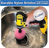 Vista 3 de Drill Brush Attachment Set - Scrub Brush for Drill - Power Scrubber Cleaning Brushes - Kitchens - Bathroom - Sink - Shower - Tub - Grout - Tile