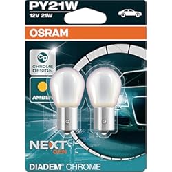 Led Intermitente Para Auto OSRAM DIADEM CHROME, Xenon, Luz de intermitencia PY21W 7507DC-02B doble vida en blister doble