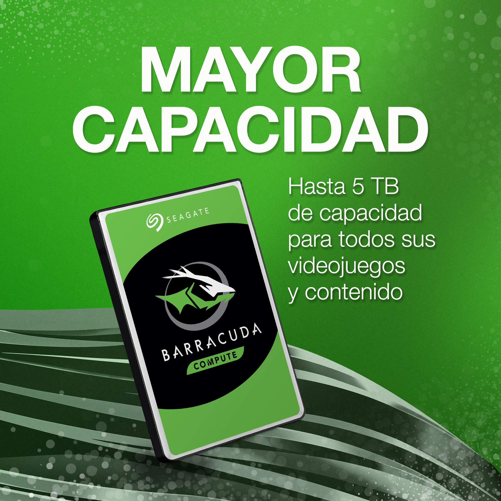 Seagate BarraCuda 2TB Disco Duro HDD Interno 2.5 Pulgadas SATA 6 Gb/s 5400 RPM 128 MB Caché ST2000LMZ15