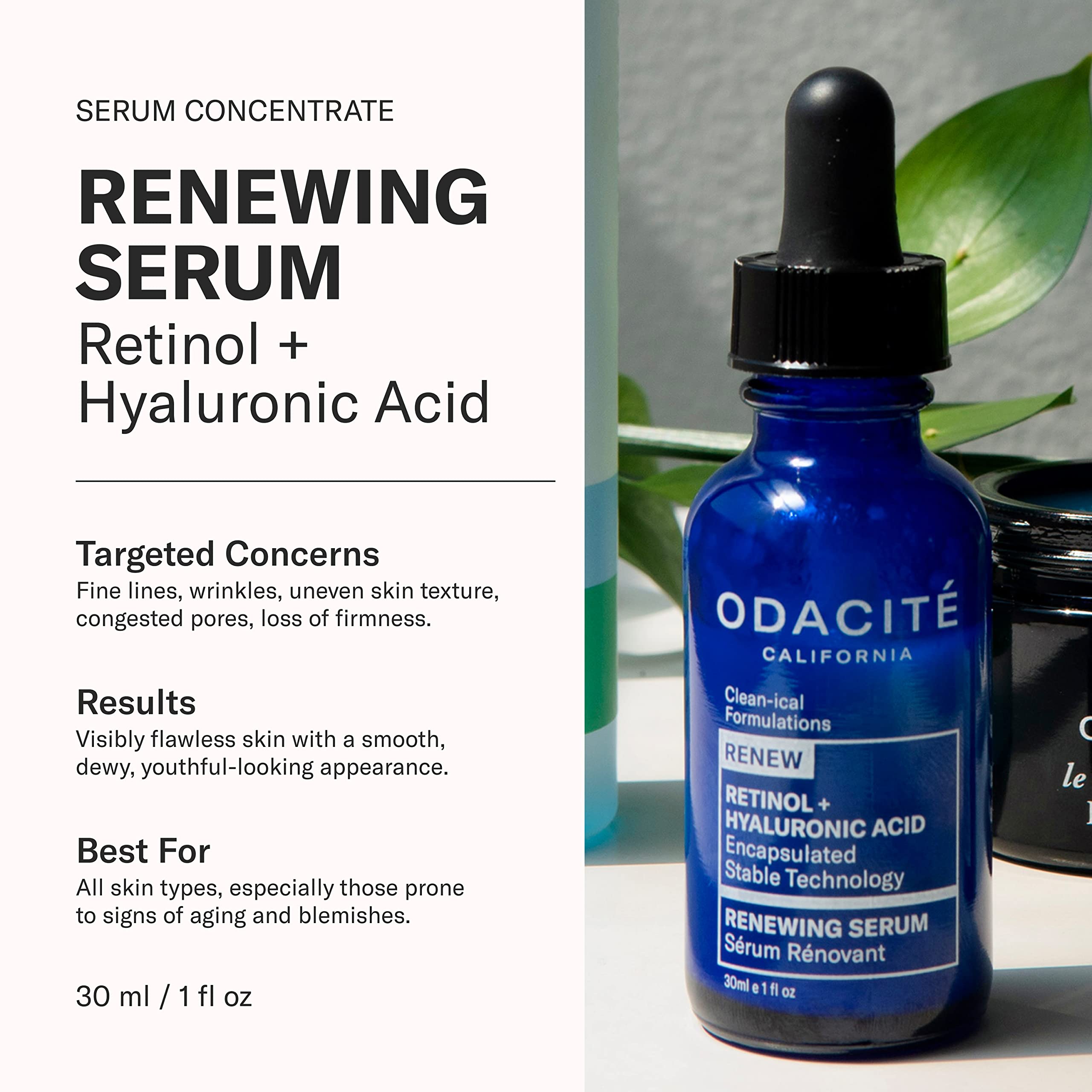 Odacite Renewing Serum Retinol + Hyaluronic Acid 30ml