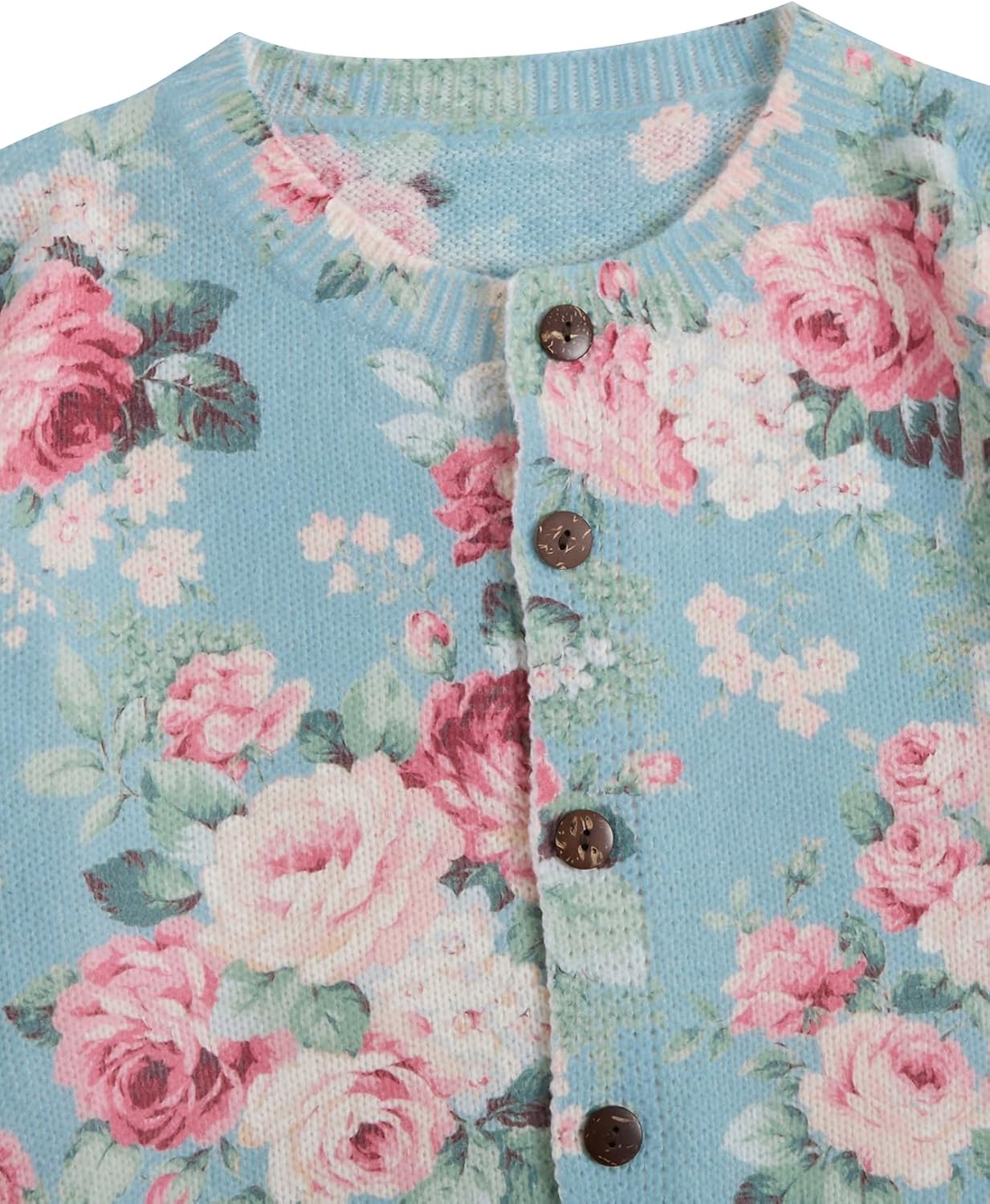 SOLY HUX Women's Floral Print Button Down Cardigan Sweater Lightweight Cozy Fall Outfits Trendy 2025 - Image 5