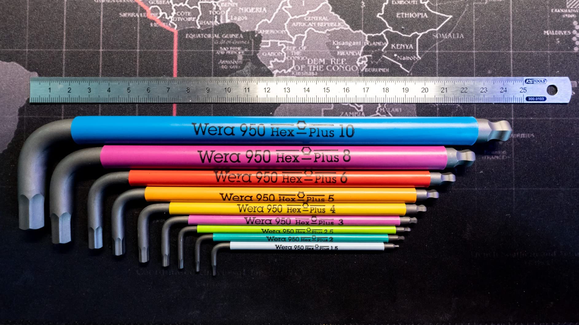 Wera Tools 05073593001 950 SPKL/9 SM N SB Long ARM HEX Key Set, One Size, Multi photo review