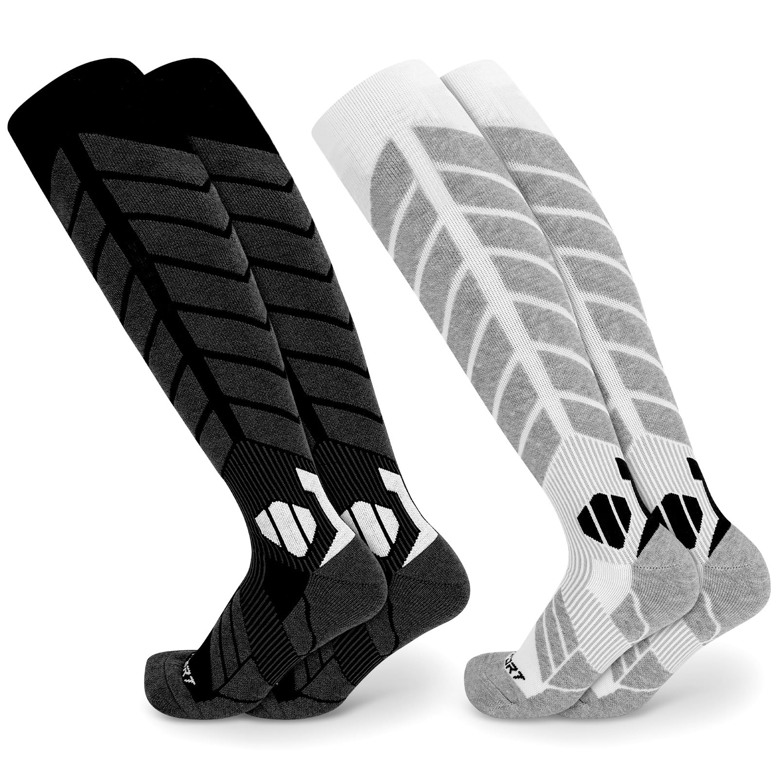 Calcetines de Esquí de Lana Merino Unisex para Hombre & Mujer Calcetines de Esquí Térmicos de Lana Merino Calcetines para La Nieve Calcetines Ski para Snowboard y Deportes Al Aire Libre