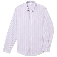 Amazon Essentials Camicia Casual in Popeline a Maniche Lunghe vestibilità Regular Uomo