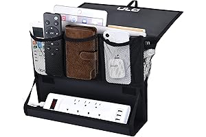 Hanging Bedside Organizer with Charger: Ultimate Bedside Caddy