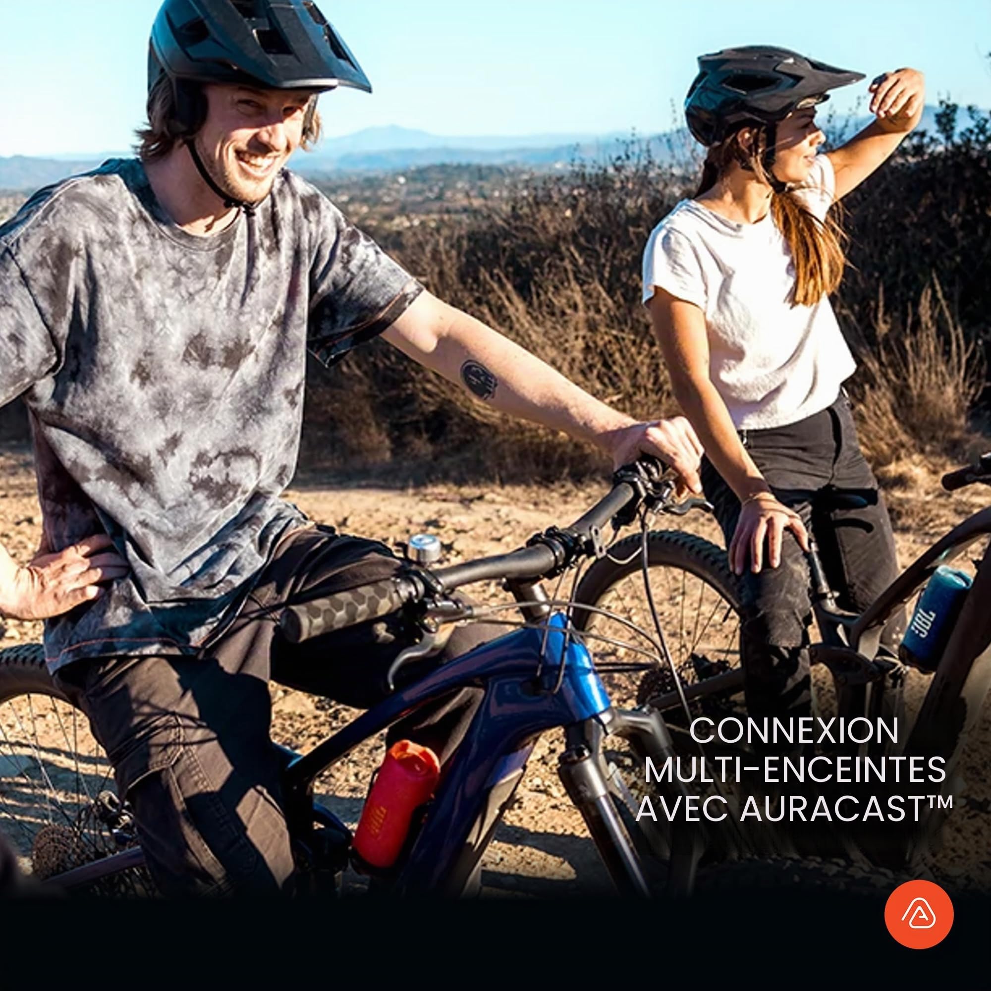 JBL Flip 7, Enceinte Bluetooth Portable sans Fil, 16 Heures d’autonomie, étanche IP68, résistante à la poussière et aux Chocs, Son JBL Pro avec IA Boost, Connexion Multi-Enceintes Auracast, Bleu